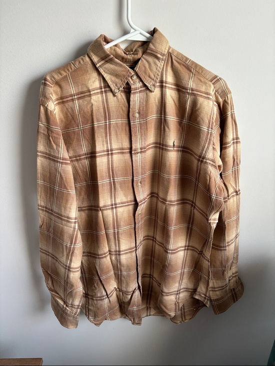 Ralph Lauren Other - Ralph Lauren Plaid Button-Down Shirt in Tan and Brown